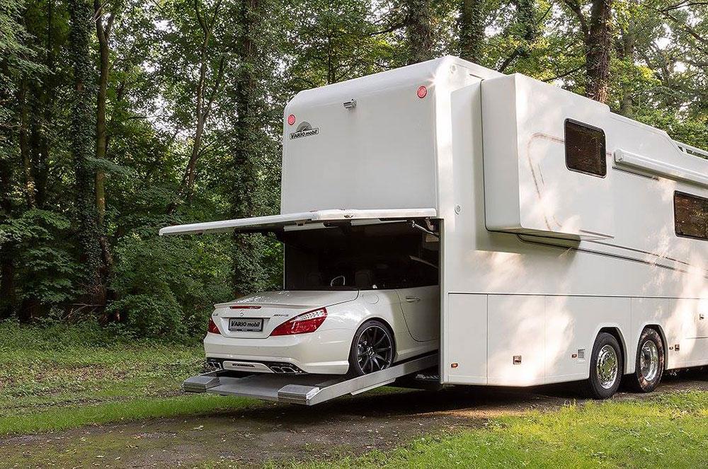Vario Perfect: camper met ingebouwde garage.