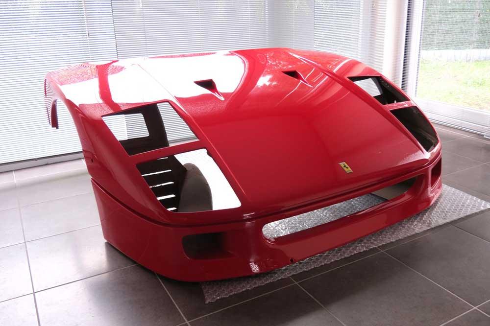 Nu een Ferrari F40 officieel onbereikbaar is, moeten we concessies doen. In dat kader klinkt een Ferrari F40-neus voor aan je muur zo gek nog niet. Toch?