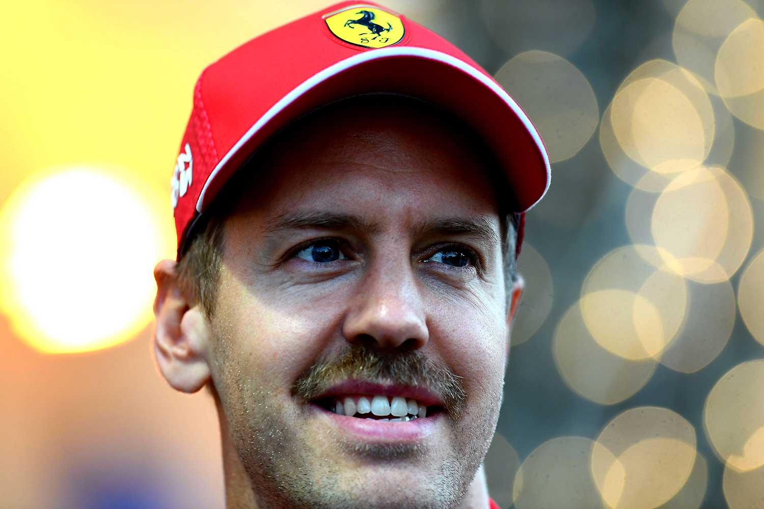 Snor van Sebastian Vettel