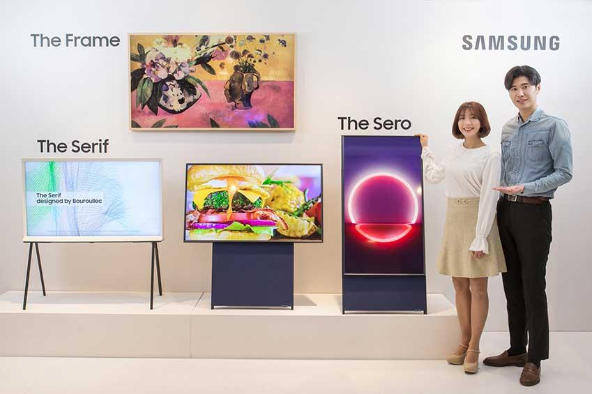 Verticale tv van Samsung