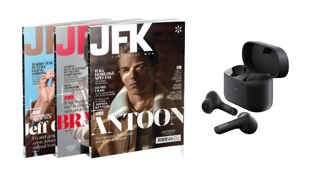 JFK Magazine abonnement met gratis Denon Earbuds
