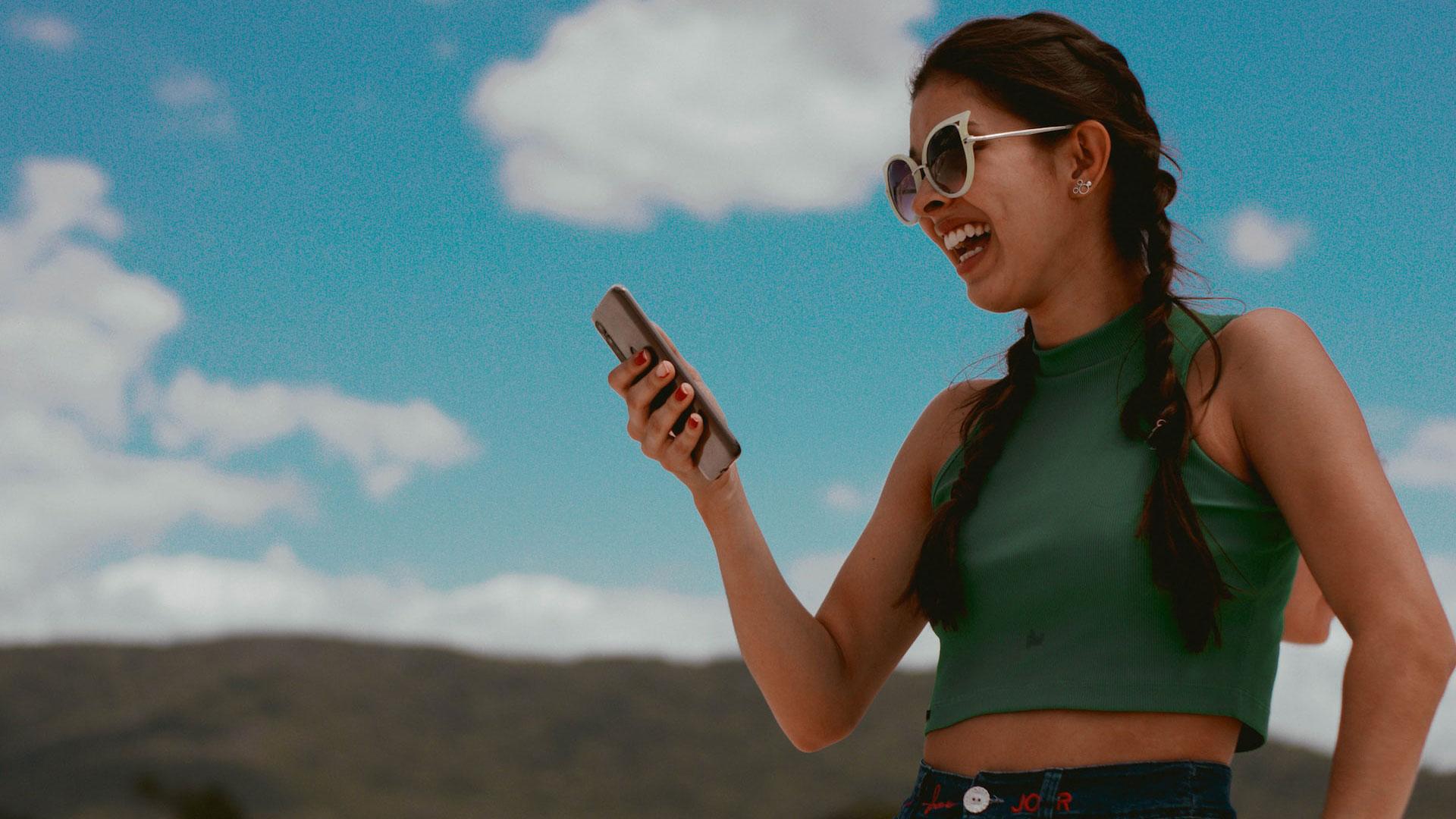scrollen smartphone