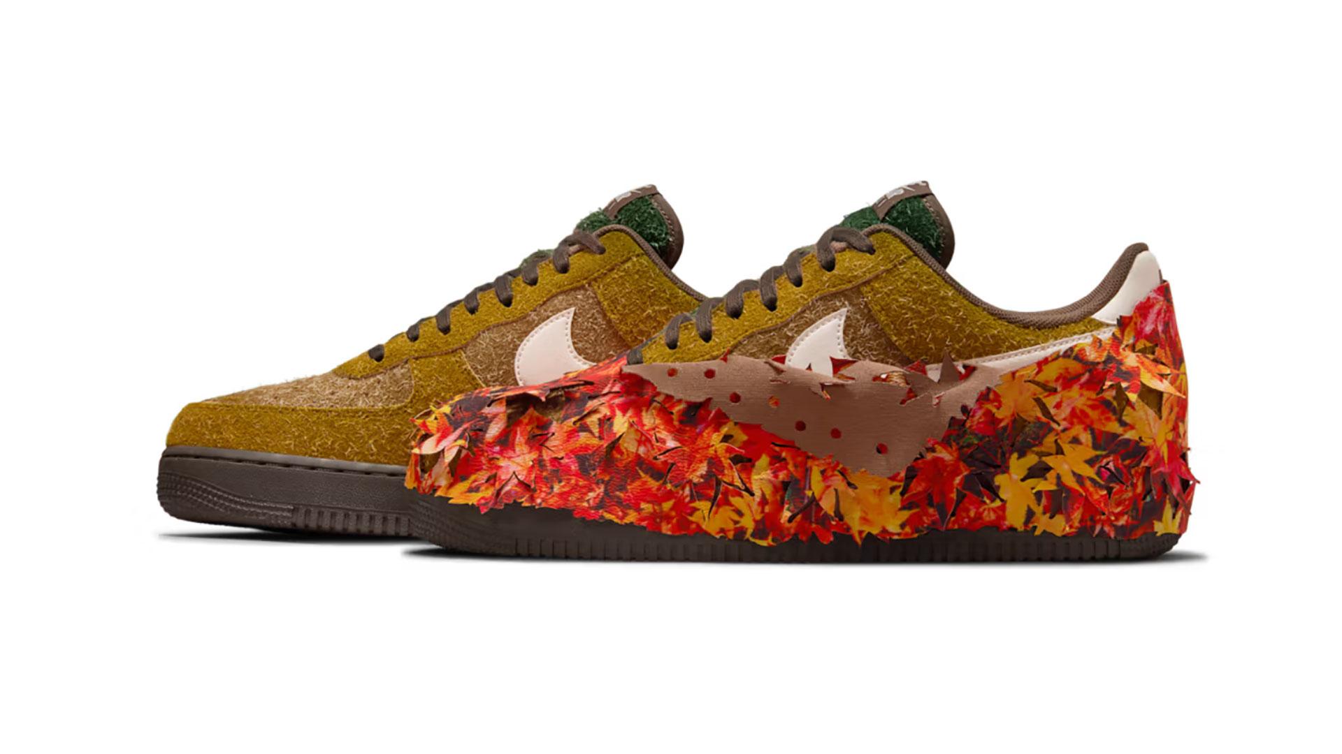 Nike Air Force 1 Low Autumn Leaves afneembaare laag