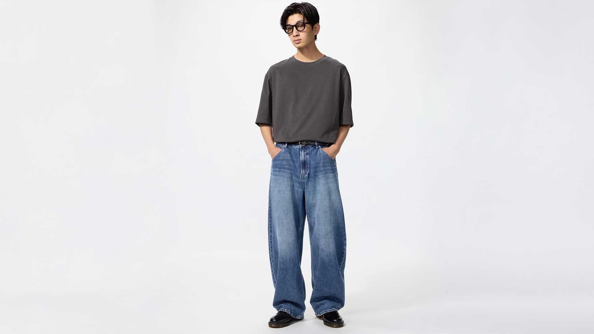 Baggy Curved Jeans Uniqlo