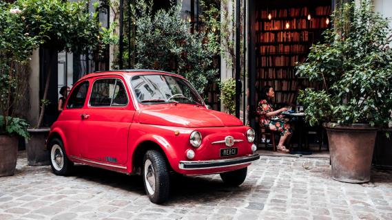 Originele Fiat 500 (rood)
