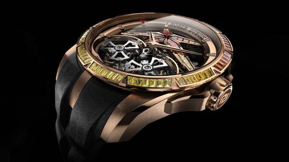 Excalibur Sunrise Double Tourbillon band