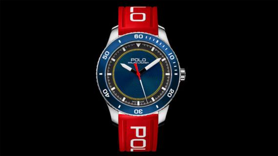 polo watch blauw rood