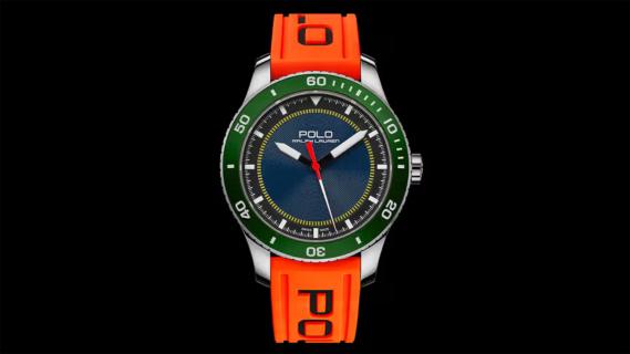 polo watch groen oranje