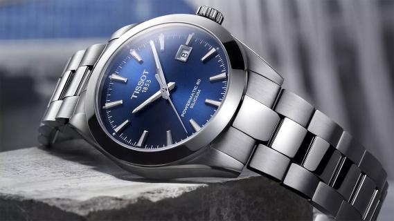 Tissot Gentleman Powermatic 80 donkerblauw