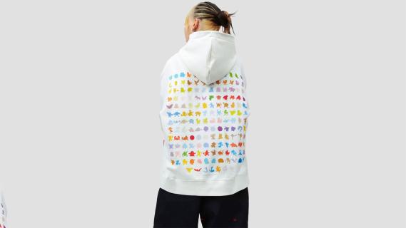 vandy the pink pokémon witte hoodie