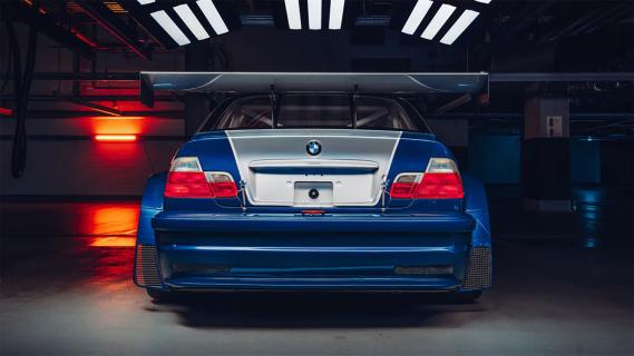 BMW M3 GTR need for speed achterkant