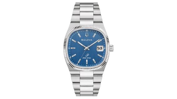 Bulova Super Seville zilver blauwe wijzerplaat