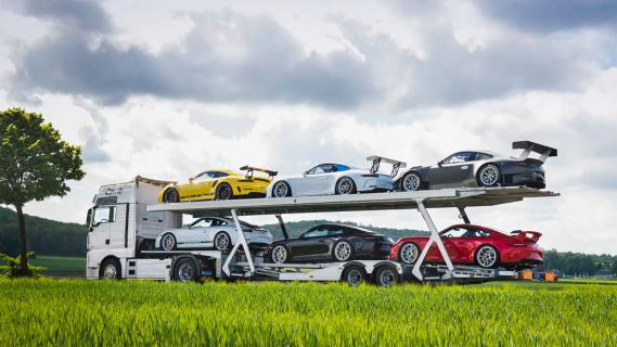 911 porsche vrachtwagen