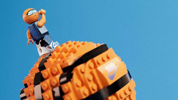 Lego Nike Dunk minifiguur
