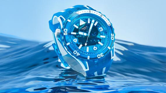 Swatch SCUBAQUA blauw