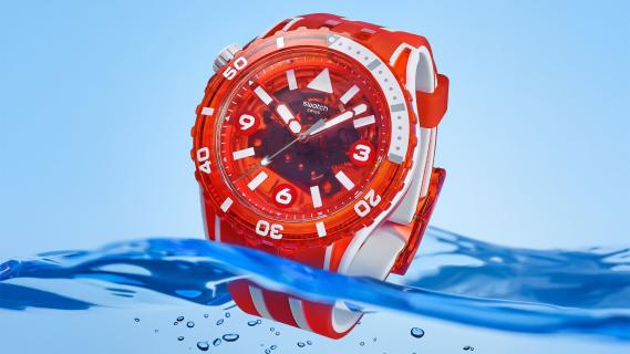 Swatch SCUBAQUA rood