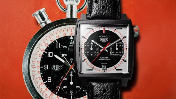 TAG Heuer Monaco Chronograph Stopwatch 2025 voorkant