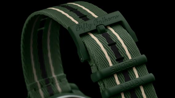 Green Abyss Swatch Blacpain band