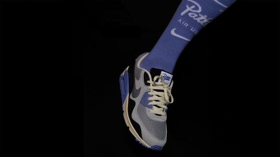 Patta Nike Air Max 90 blauw