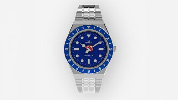 Timex Q-horloge smurf