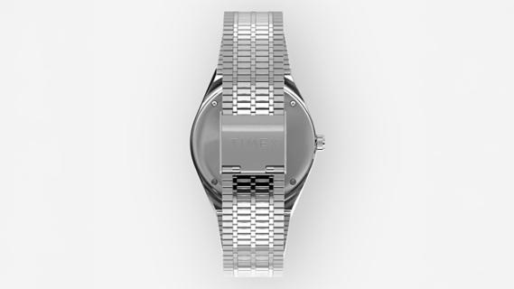 Timex Q-horloge achterkant