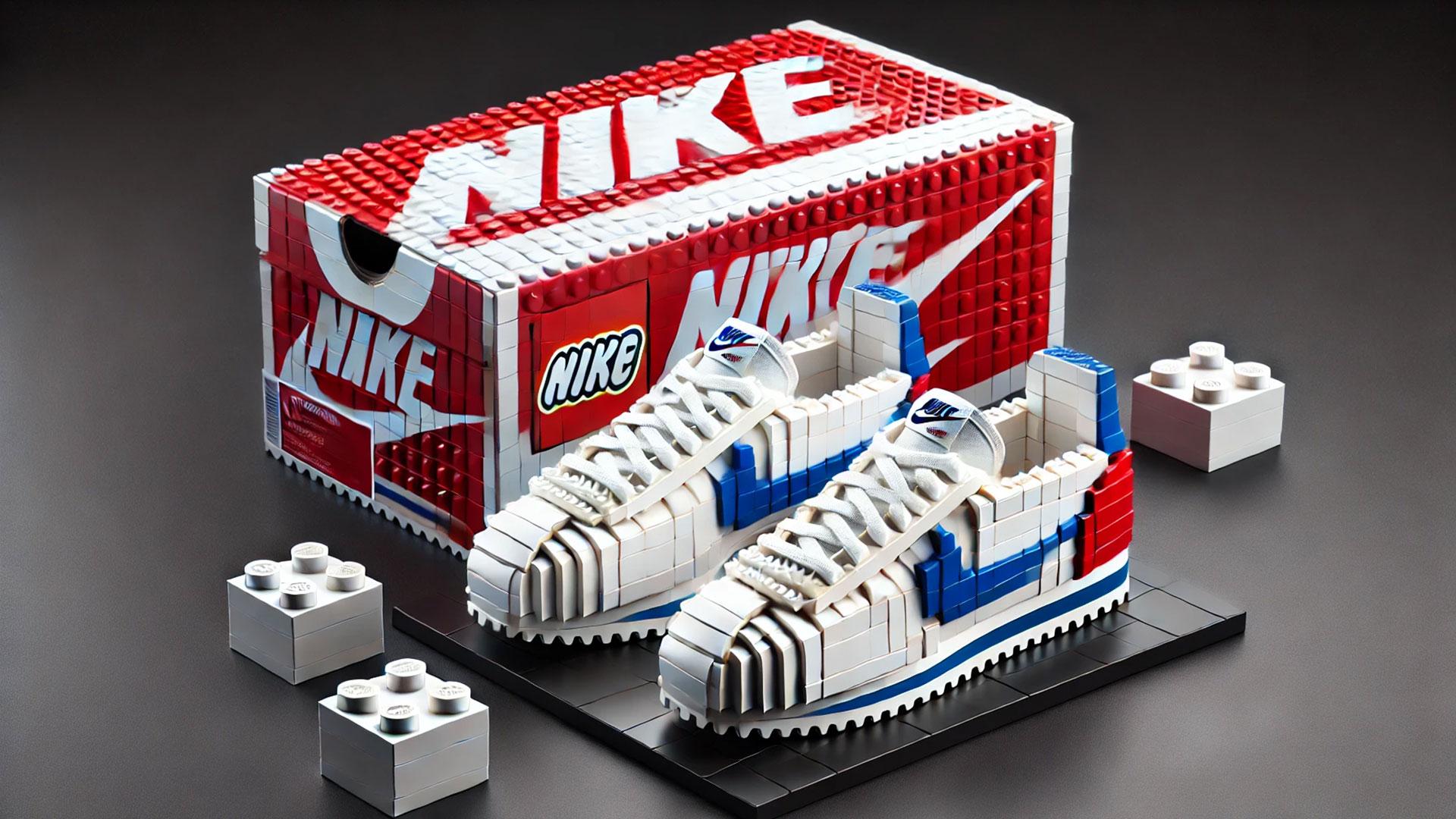 lego nike sneakers Cortez