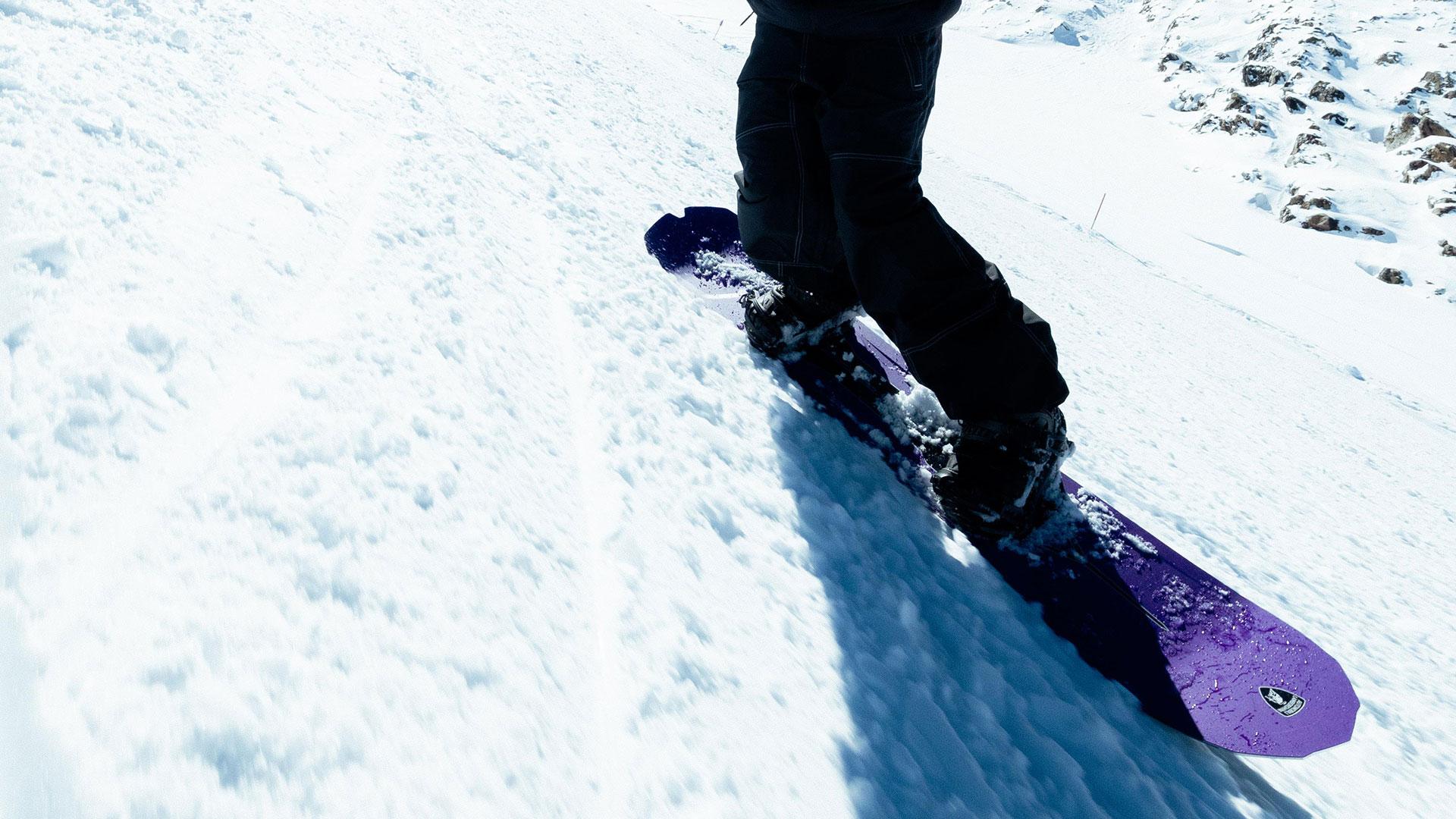 lamborghini snowboard sneeuw