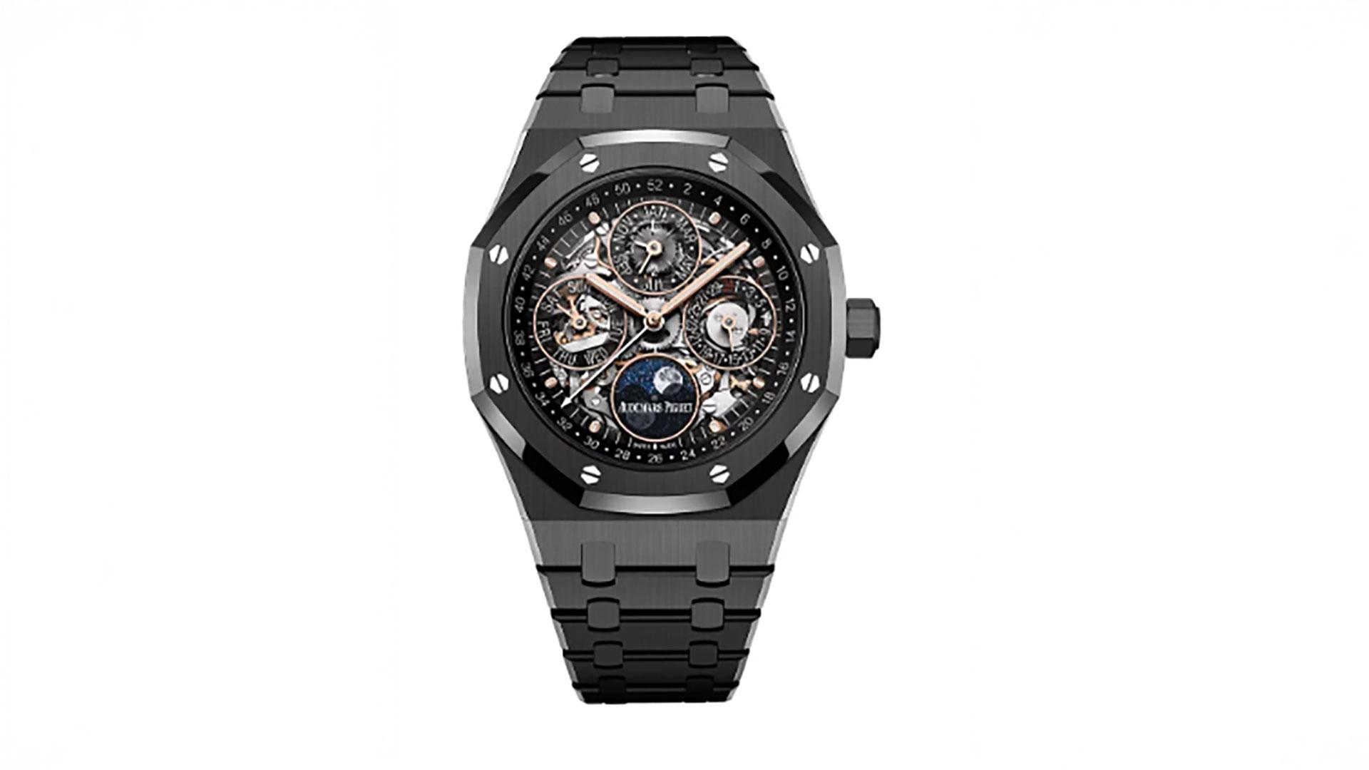 Audemars Piguet Royal Oak Perpetual Calendar Black Ceramic Openworked