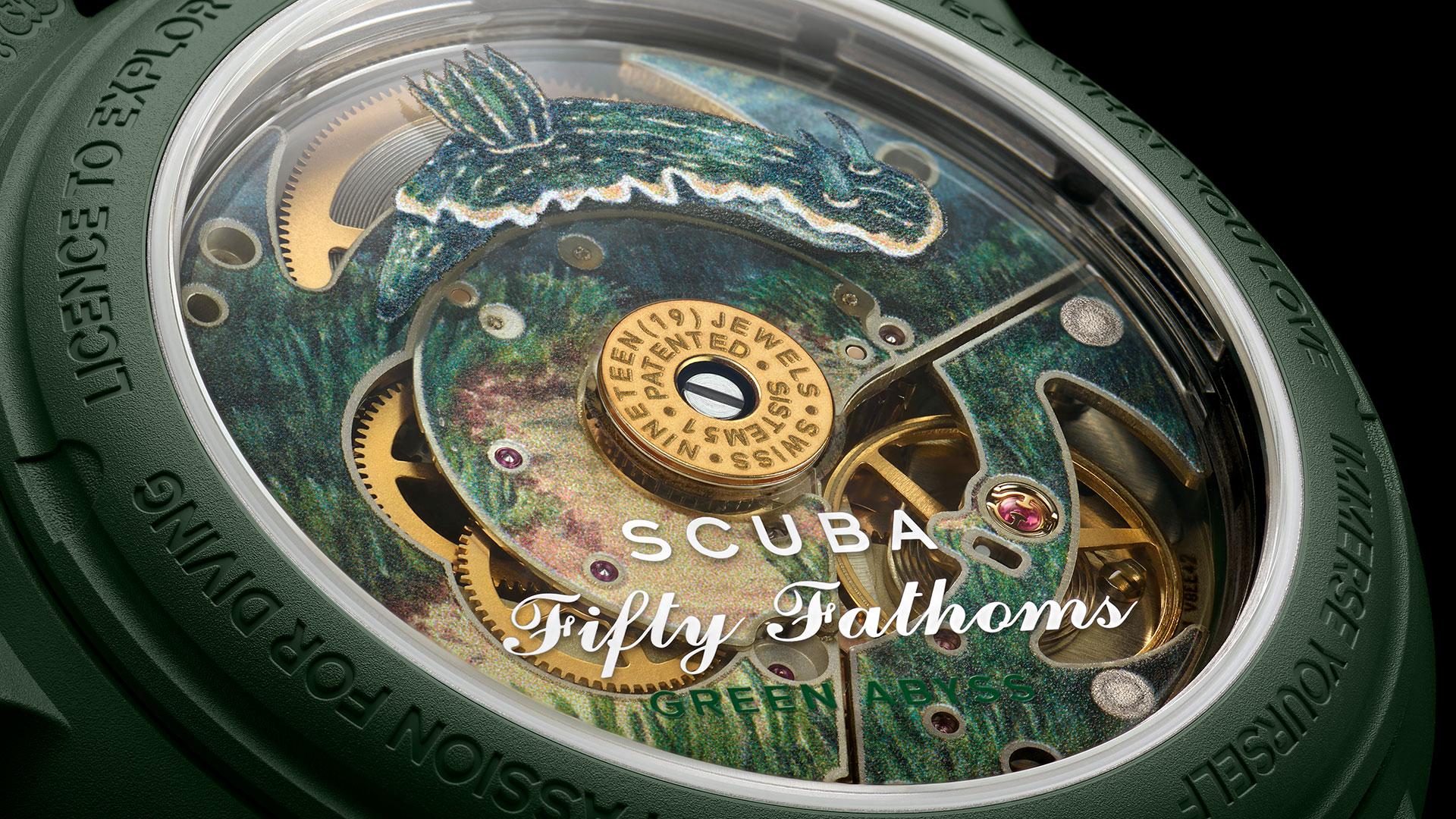 Green Abyss Swatch Blacpain uurwerk