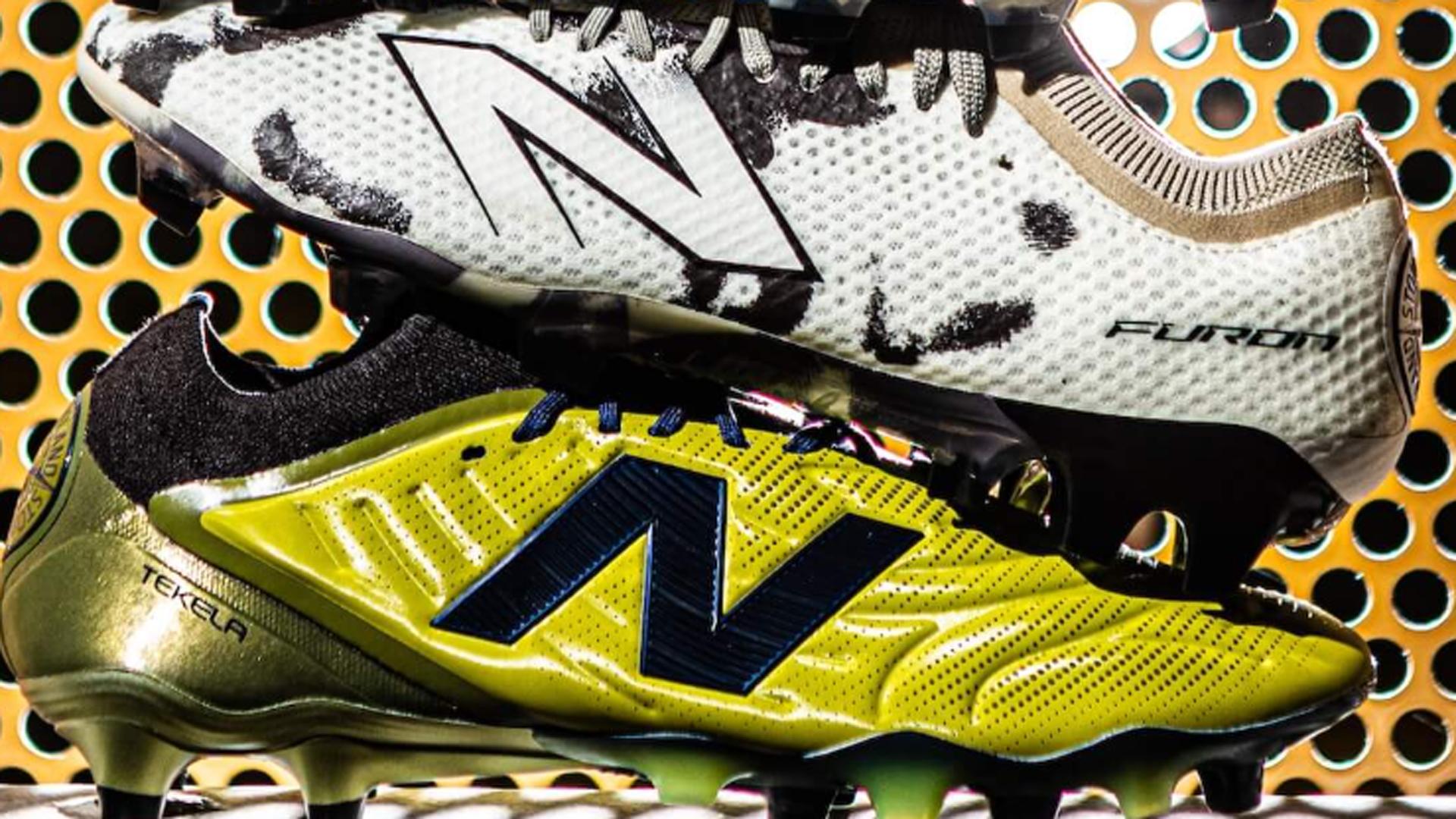 De nieuwe voetbalschoen van Stone Island en New Balance verandert van kleur tijdens het dragen