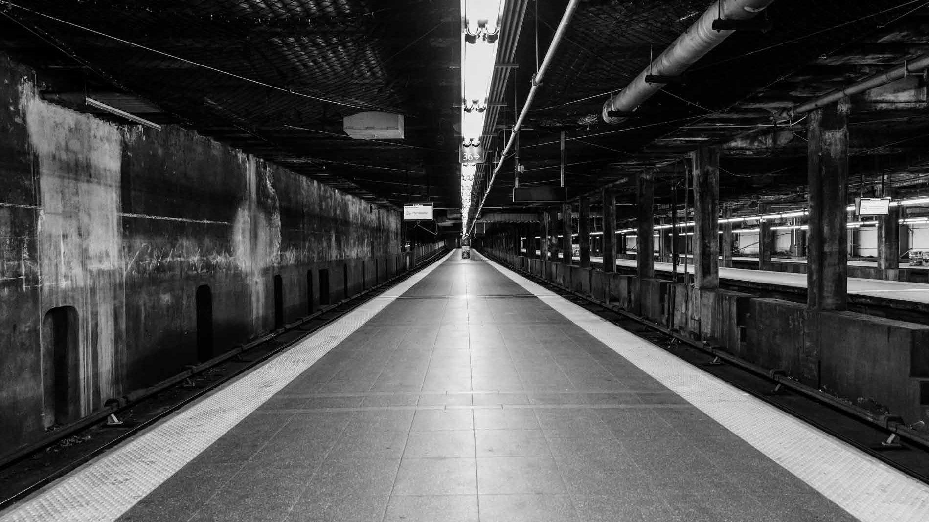 Still prachtig tijdsdocument van New York in lockdown JFK