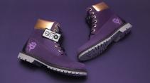 paarse Timberland-schoen