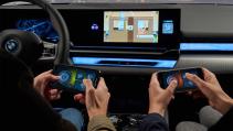 In de nieuwe BMW i5 kun je gamen op een ingebouwde console