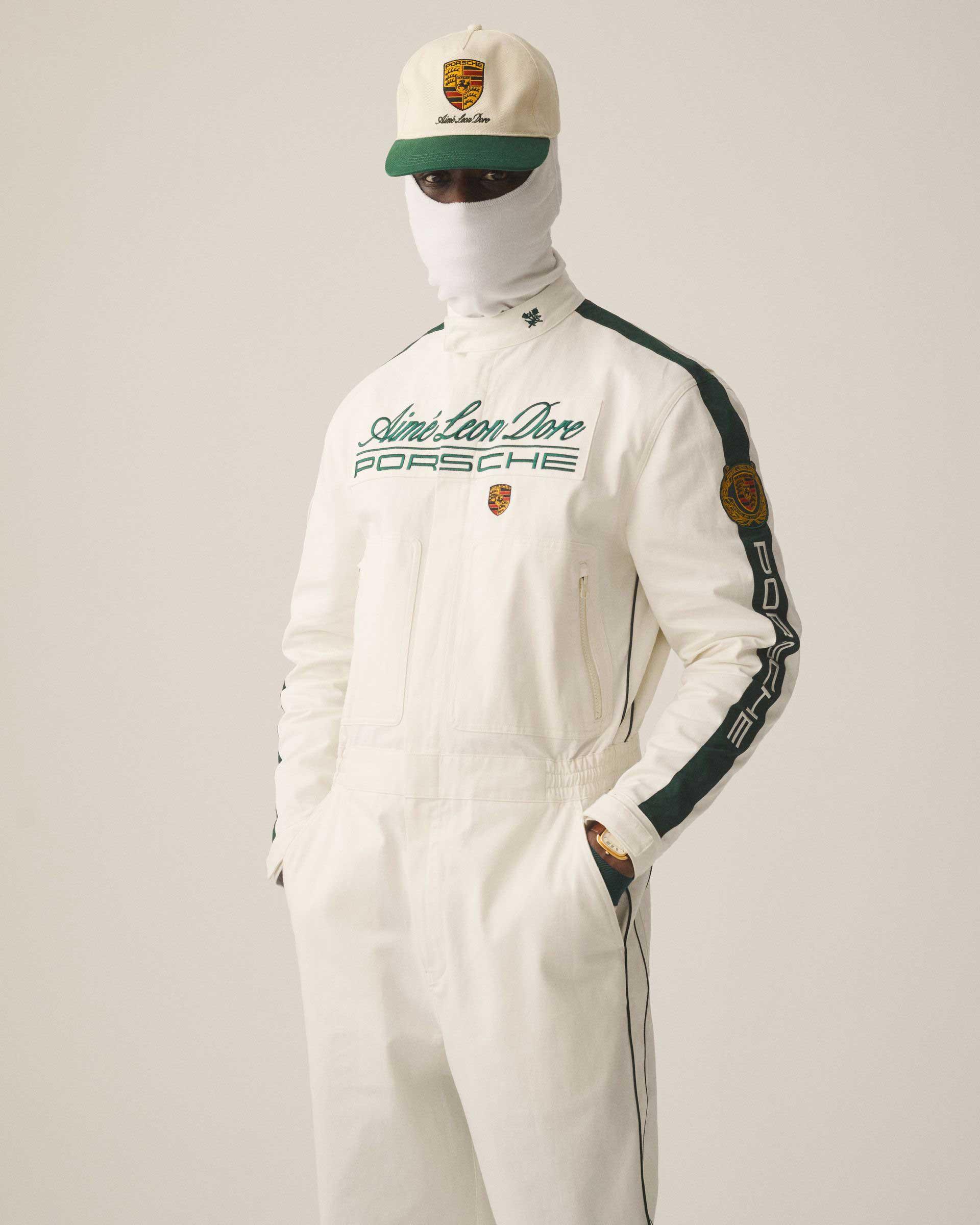Aimé Leon Dore maakt fashion statement met Porsche-overall - JFK