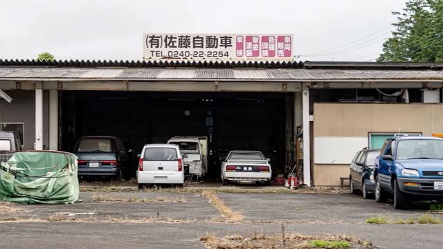 verlaten auto's Fukushima