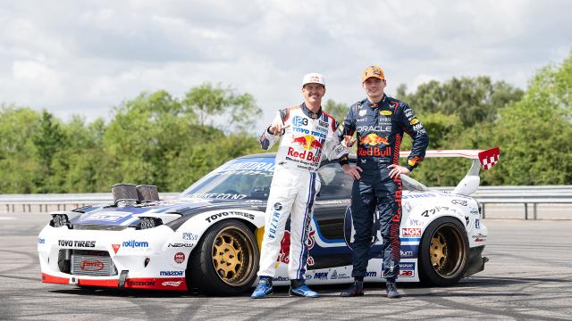 Max Verstappen driften Mike Whiddett