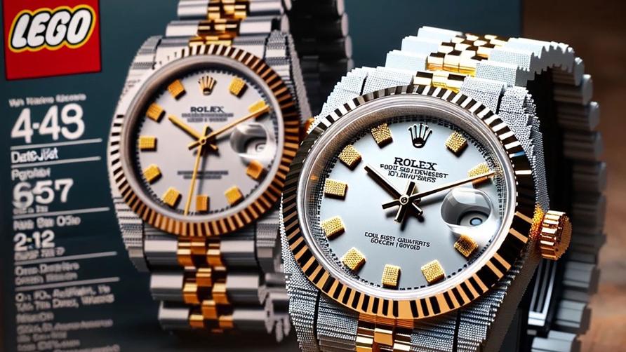 AI creëert fraaie LEGOhorloges wil je een Rolex of Richard Mille?
