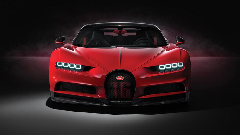 Bugatti Chiron Sport is een rood-zwart monster voor het circuit