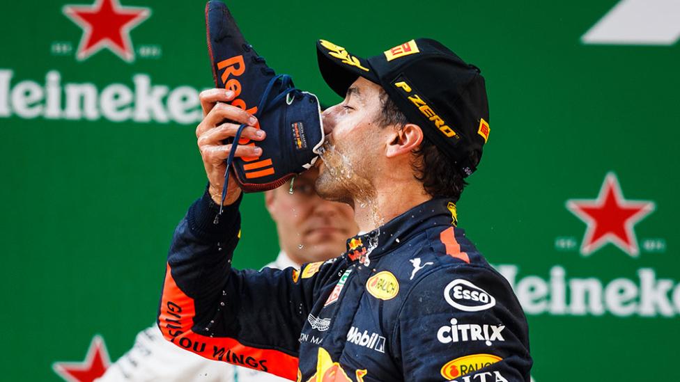 Winnende Daniel Ricciardo is goed voor je humeur