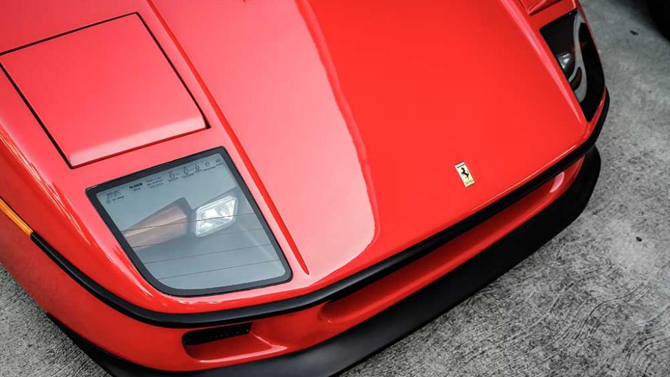 Ferrari F40-neus is perfect voor aan je muur