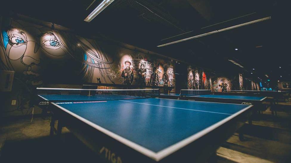 Ping Pong Club in Utrecht is een café met pingpongtafels