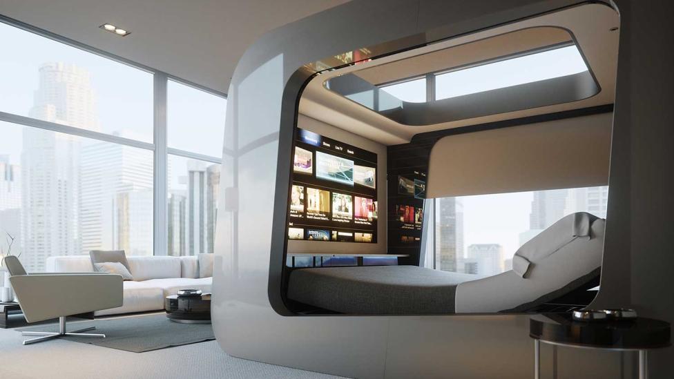 Bed met ingebouwde tv is ideaal voor Netflix and Chill