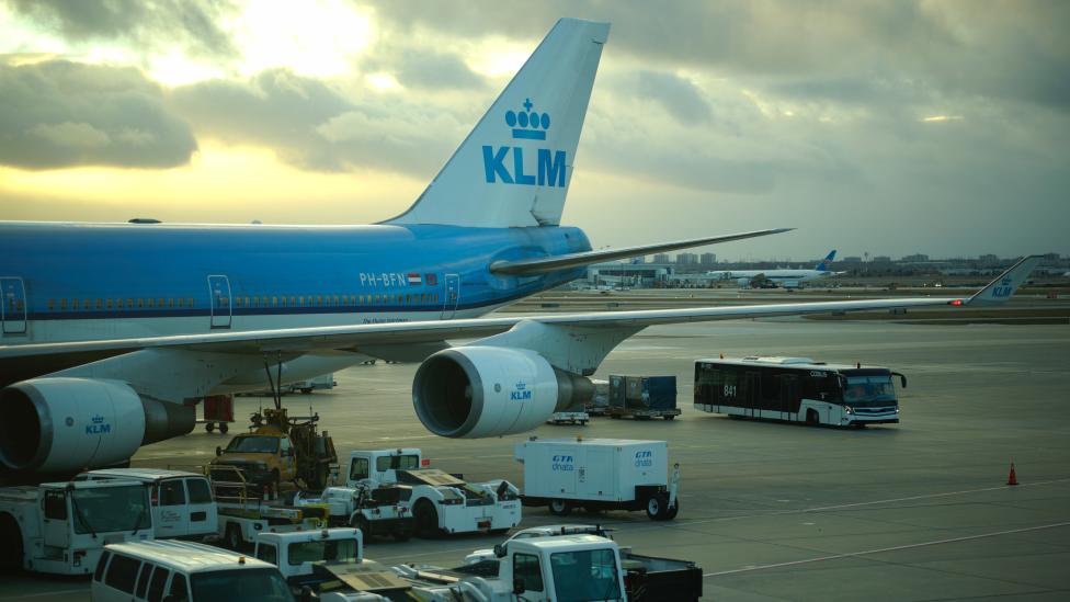 KLM-vlucht van Eindhoven naar Amsterdam