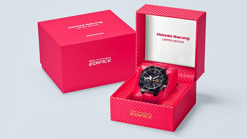 Casio EDIFICE viert jubileum met Honda Racing-horloge