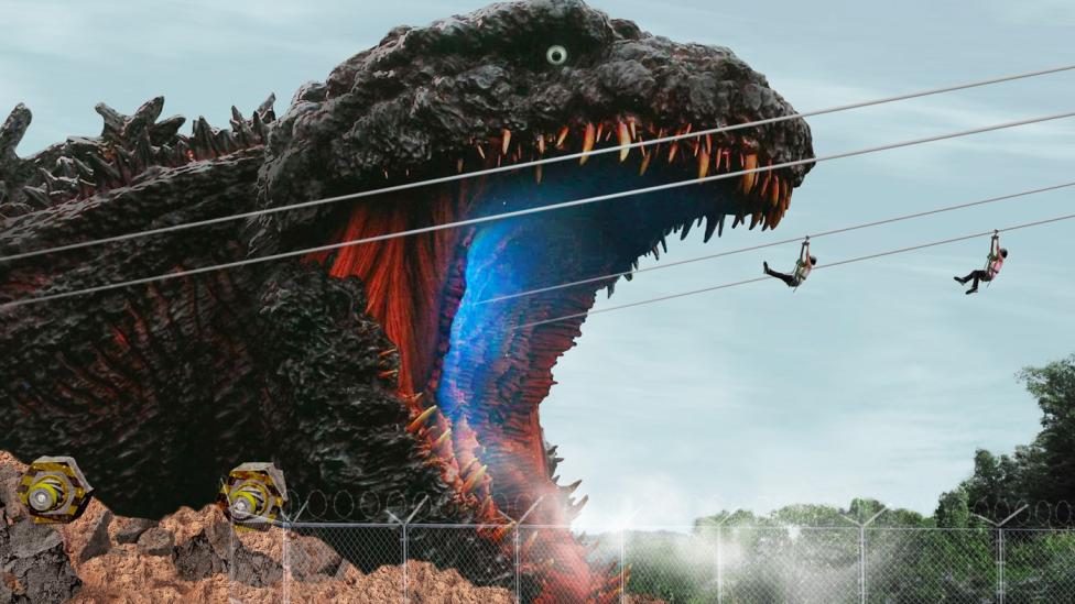 Levensgrote Godzilla attractie geopend in Japan
