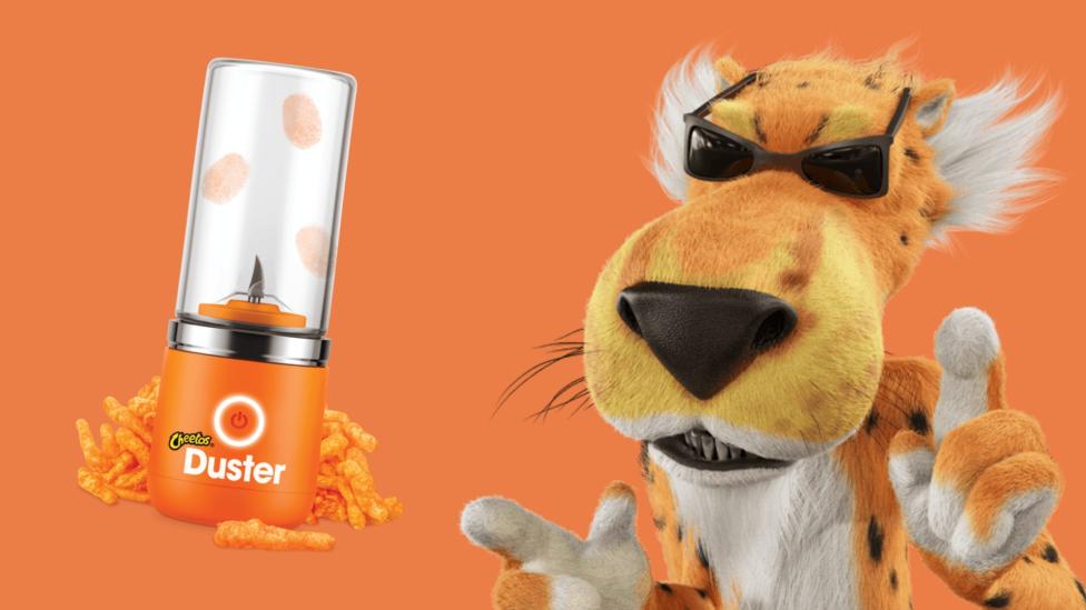 Met de Cheetos Duster voeg je Cheetos-poeder aan je gerechten toe