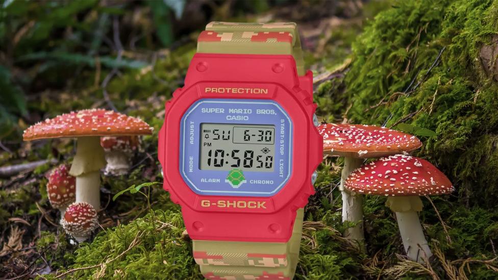 Dit Casio G-Shock x Super Mario-horloge geeft jou de perfecte jaren ’80-look