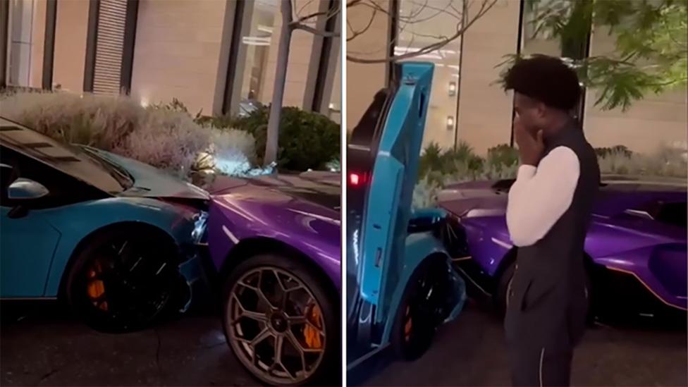 Parkeerbediende crasht twee peperdure Lamborghini’s