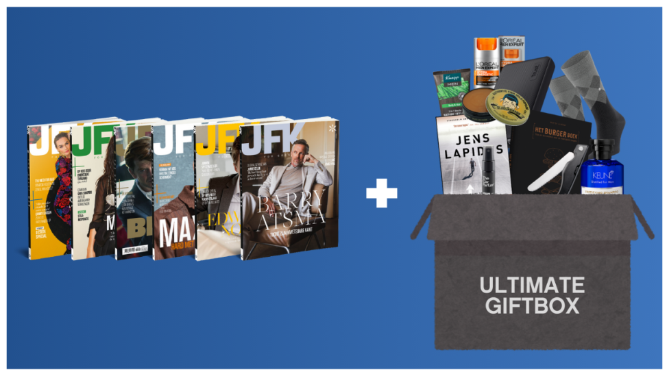 Vaderdagdeal: 1 jaar JFK + Ultimate Giftbox cadeau (50% korting)