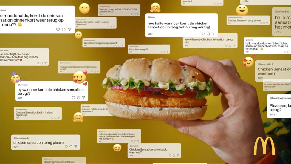 Chicken Sensation is terug bij McDonald’s dankzij fans (en een paar duizend likes)